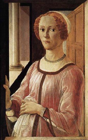BOTTICELLI, Sandro Portrait of a Lady France oil painting art
